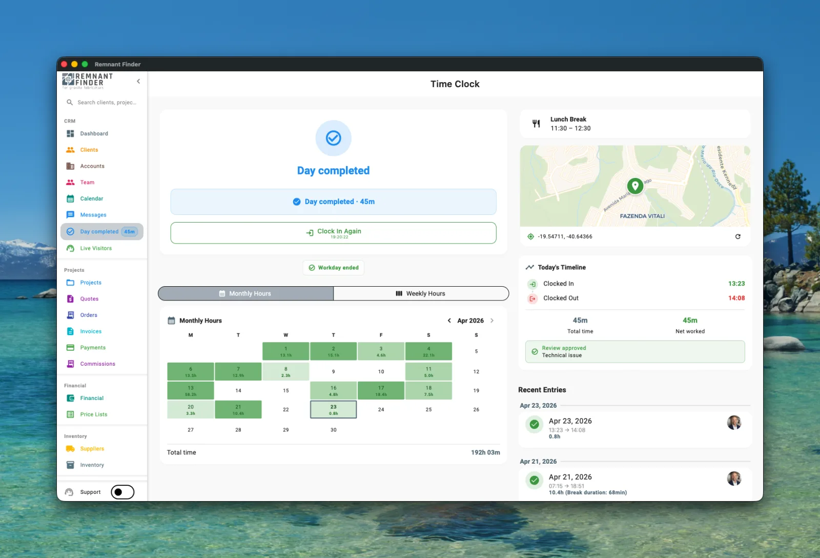 Calendar — installs, templates, follow-ups